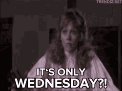 Old Clip Lady Fainting On Hump Day GIF