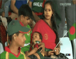 Old Fan Appears In Cricket Game GIF