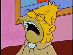 Old Grampa Simpson Crying GIF