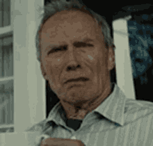 Old Guy Feeling Gross While Drinking His Coffee GIF