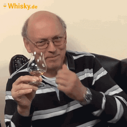 Old Guy Pinching Nose While Drinking Whiskey GIF