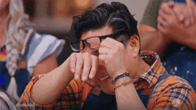 Old Guy Wiping His Tears Of Joy GIF