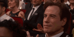 Old John Travolta Smiling GIF