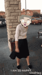 Old Lady Happy Dancing Dace Swap GIF