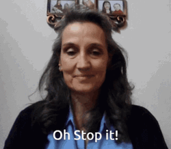 Old Lady Oh Stop It GIF