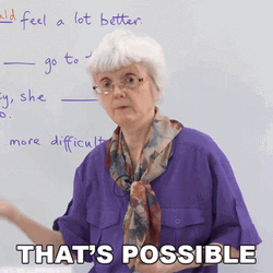 Old Lady Teacher Maybe So Is Possible GIF