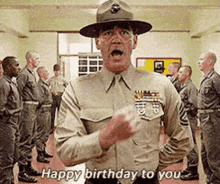 Old Man Birthday Full Metal Jacket 1987 GIF
