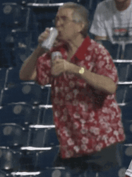 Old Man Chugging Beer GIF