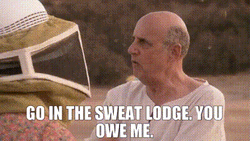 Old Man Demanding Getting Inside Sweat Lodge