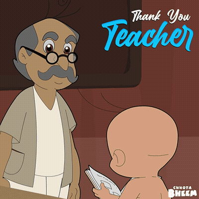 Old Man Giving Book To Child Thank You Teacher GIF