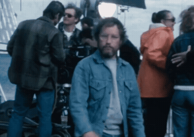 Old Man In Suspenders And Glasses Screaming GIF