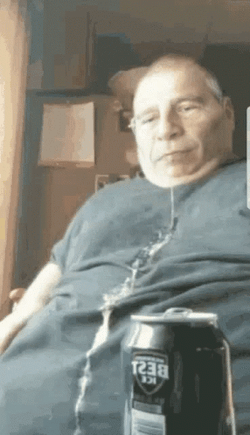 Old Man Over Throwing Up GIF