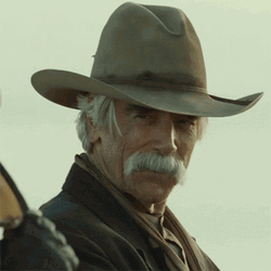 Old Man Sam Elliott Tip Hat  GIF