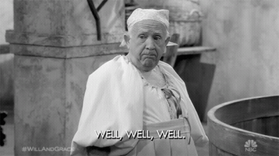 Old Man Saying Well Well Well Black And White GIF