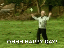 Old Man Skipping Happy Day GIF