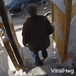 Old Man Slip GIF