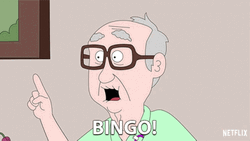 Old Man Thats A Bingo GIF