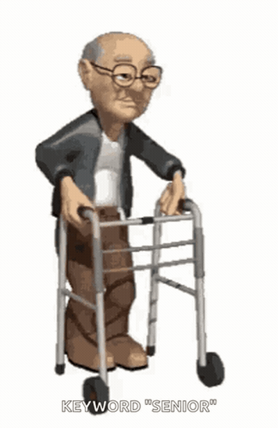 Old Man Walking GIF