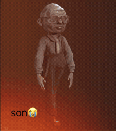 Old Man With Glasses Crying Saying Son GIF
