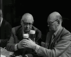Old Men Chugging Beer GIF