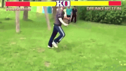 Old Men Edit Into Fighting Game GIF