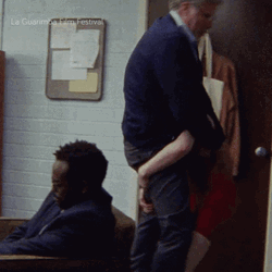 Old Men Fighting Woman In The Office GIF