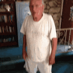 Old Men Showing Fighting Technique GIF
