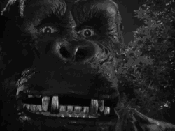 Old Movie Ann Screaming Upon Seeing King Kong GIF