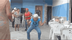 Old People Dance Like Teenager GIF
