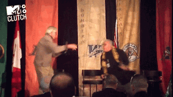 Old People Fighting On Stage GIF