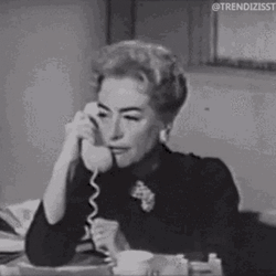 Old Woman Hang Up Phone Angrily  GIF