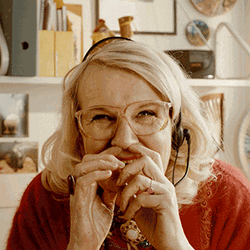 Old Woman Hehe Laughing GIF