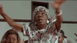 Old Woman Shouting Praise The Lord GIF