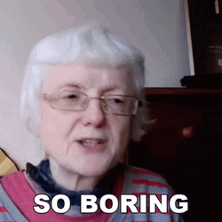 Old Woman So Boring  GIF