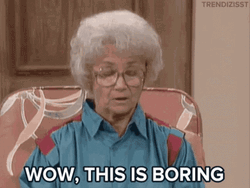 Old Woman This Is Boring GIF