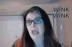 Old Woman Wink Wink GIF