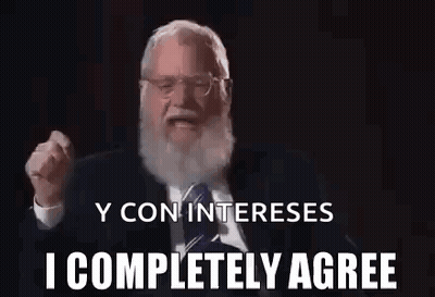 Older Man Beard Glasses Says I Completely Agree GIF