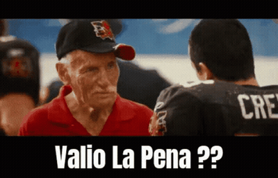 Older Man In Red Shirt Talking To Younger Man In Black Jersey Valio GIF