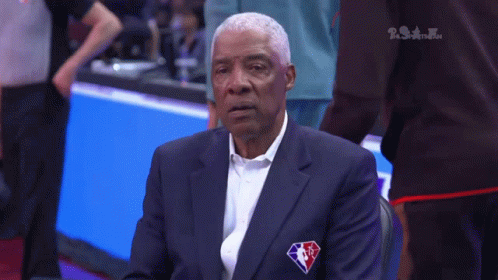 Older Man In Suit With NBA Logo GIF