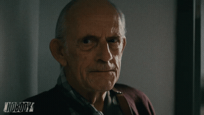Older Man Looking At Camera With Nobody Ad GIF