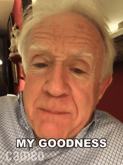 Older Man Making Funny Face Saying My Goodness GIF
