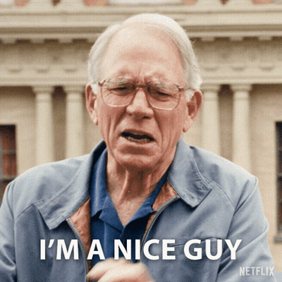 Older Man Saying Im A Nice Guy GIF