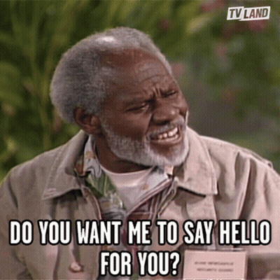 Older Man With Beard Asking Do You Want Me To Say Hello For You GIF