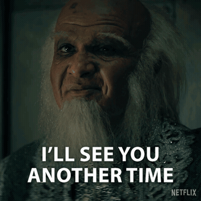 Older Man With Beard Says I'll See You Another Time GIF