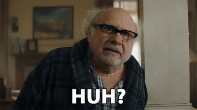 Older Man With Glasses And Beard Saying Huh GIF