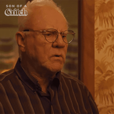Older Man With Glasses Says It's Too Soon GIF