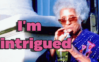 Older Woman Drinking Through Straw I'm Intrigued GIF