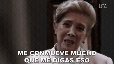 Older Woman Says Me Conmueve Mucho Que Me Digas Eso GIF