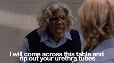 Older Woman Talking To Younger Woman In Prison Cell I Will Come Across This Table GIF