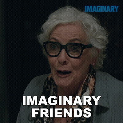 Older Woman With Glasses Imaginary Friends GIF